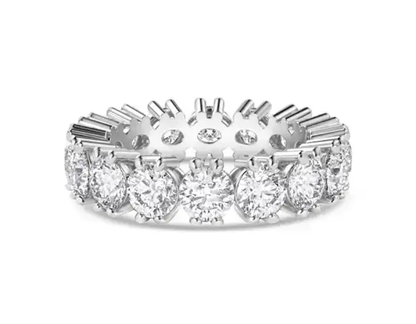 Eternity Round Cut Wedding Ring Eternity Round Cut Wedding Ring