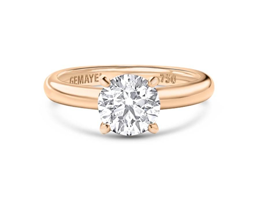 Rose Gold Solitaire Engagement Ring Rose Gold Solitaire Engagement Ring