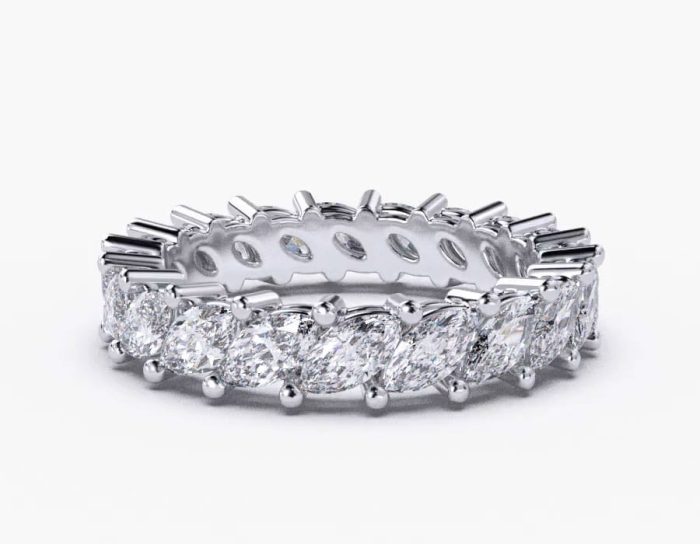 18K White Gold Eternity Ring (Variable)